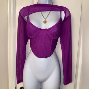 Elegant Purple Women's Top